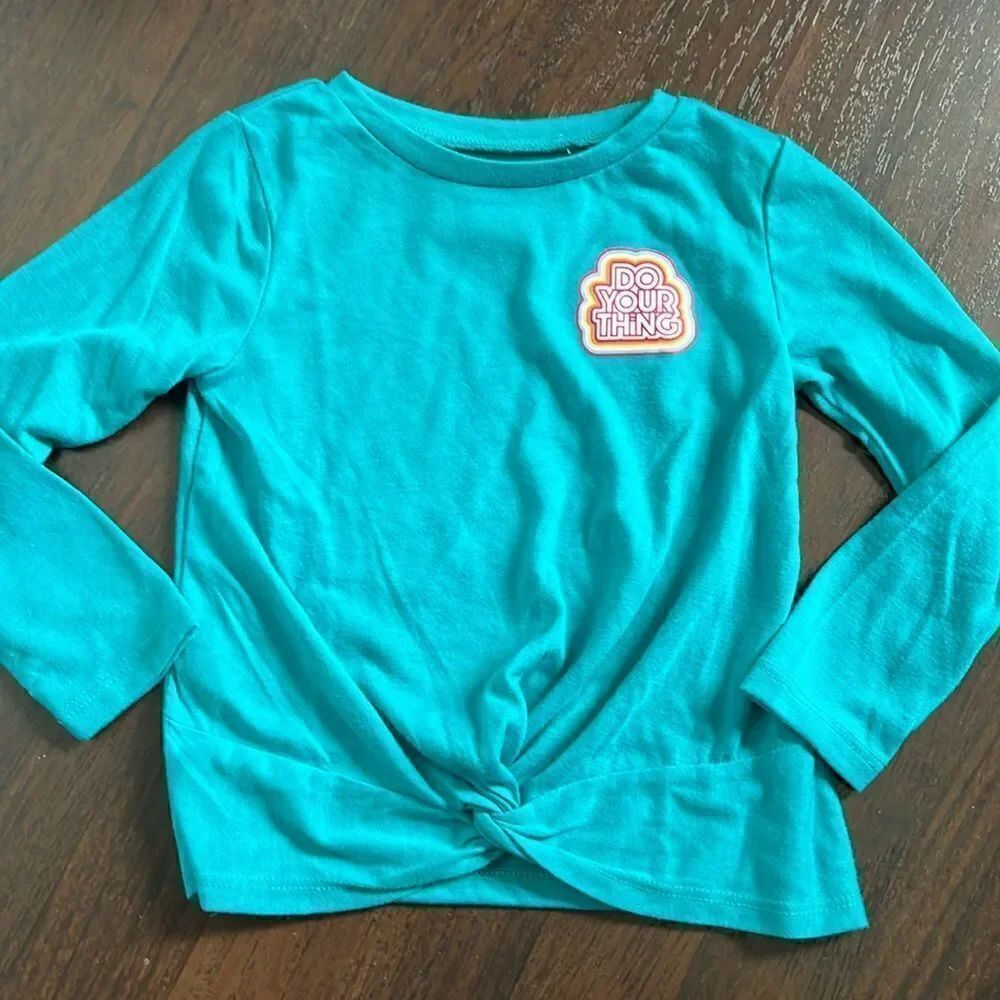 Aqua long sleeve tee